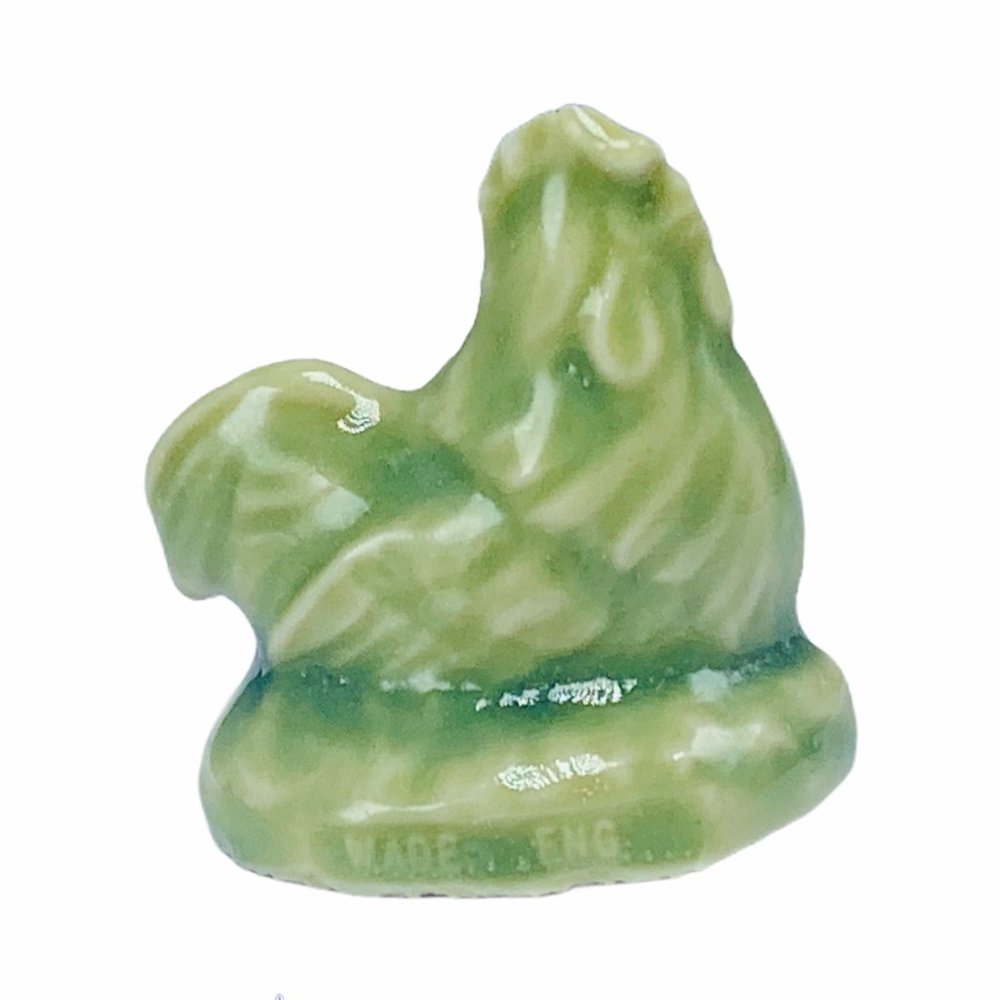 Wade Whimsies green hen rooster chicken figurine